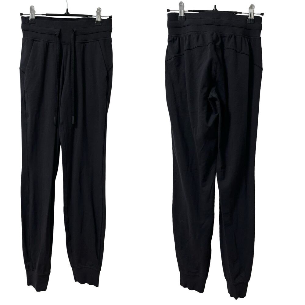 Lululemon Womens Ready To Rulu High Rise Jogger Pants Size 2 Black Athletic Gym